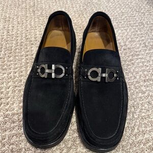 Men's Ferragamo Black Loafers